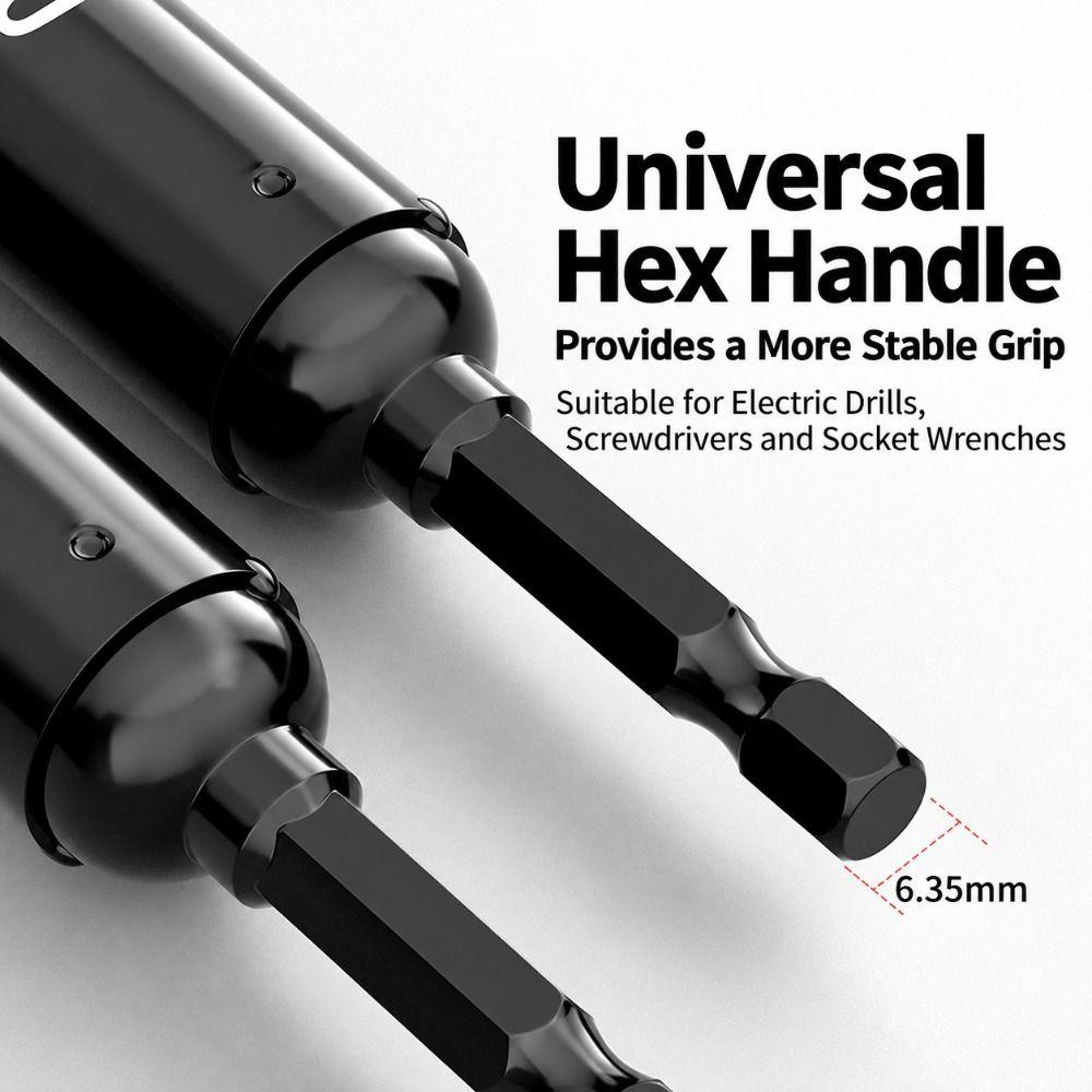 Stainless Steel Extended Socket Wrench Graduated Scale Hex Socket Tool Threaded Rod Adjustment
