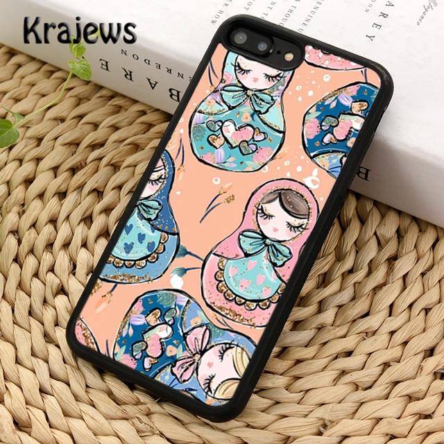 Krajews Russian Matryoshka Dolls Soft Phone Case Cover For iPhone 17 Air 16 15 14 plus 11 12 13 pro max coque Fundas