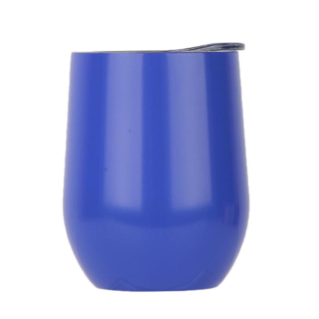 Stainless Steel Wine Tumbler Double Wall Insulated Drinking Cup with Lid for Outdoor Camping Picnic