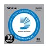 D'Addario Electric Guitaracoustic Guitar Loose Strings Plain Steel .011 PL011 10 Piece Set []