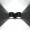 Orbis 2 black wall lamp