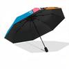 1pc Otters Love Automatic Folding Umbrella - Compact 8-Rib Design, Durable Plastic & Iron, Lightweight for Outdoor Daily Use051
