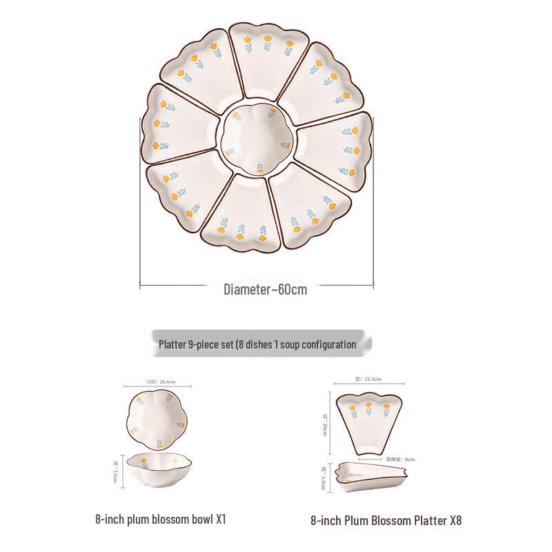 

Naijiang Japanese Style New Year Reunion Dinnerware Set