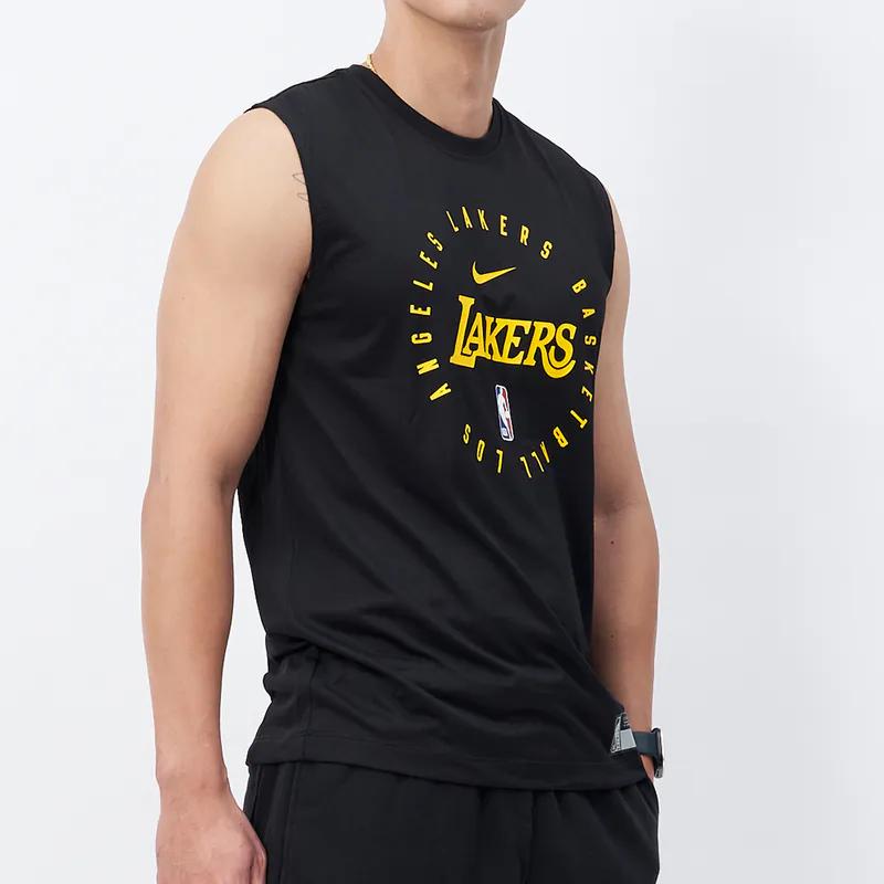 Nike X NBA Dri-Fit NBA Los Angeles Lakers Sleeveless T-Shirt Men Tops Black HF1964-010