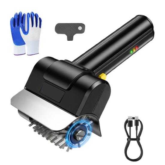 Spazzola Elettrica per Griglia Testa in Acciaio Inossidabile Pulitore Elettrico Senza Fili Ricaricabile Pulizia Profonda Strumenti per Griglia BBQ