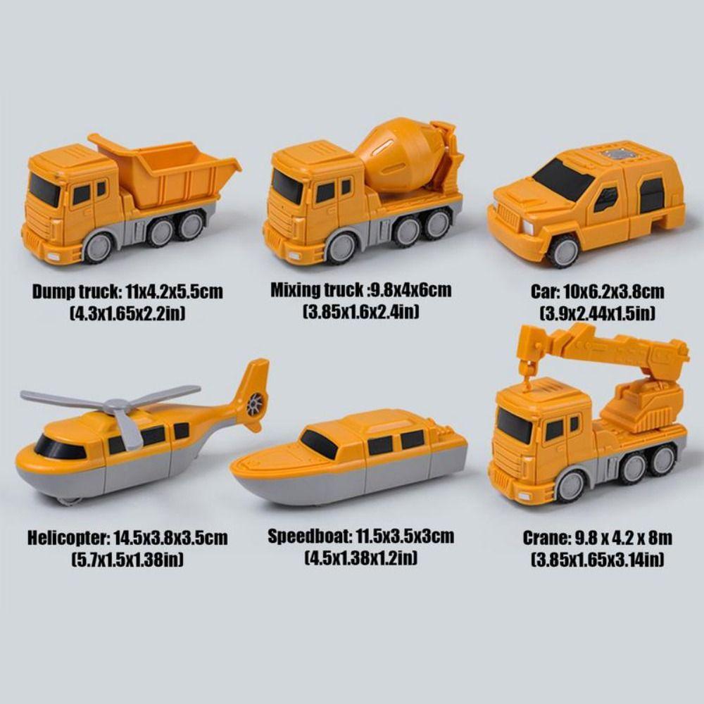 Excavator Mixer Assembly Engineering Vehicle Deformation Transform Robot Toys  Children's Toy