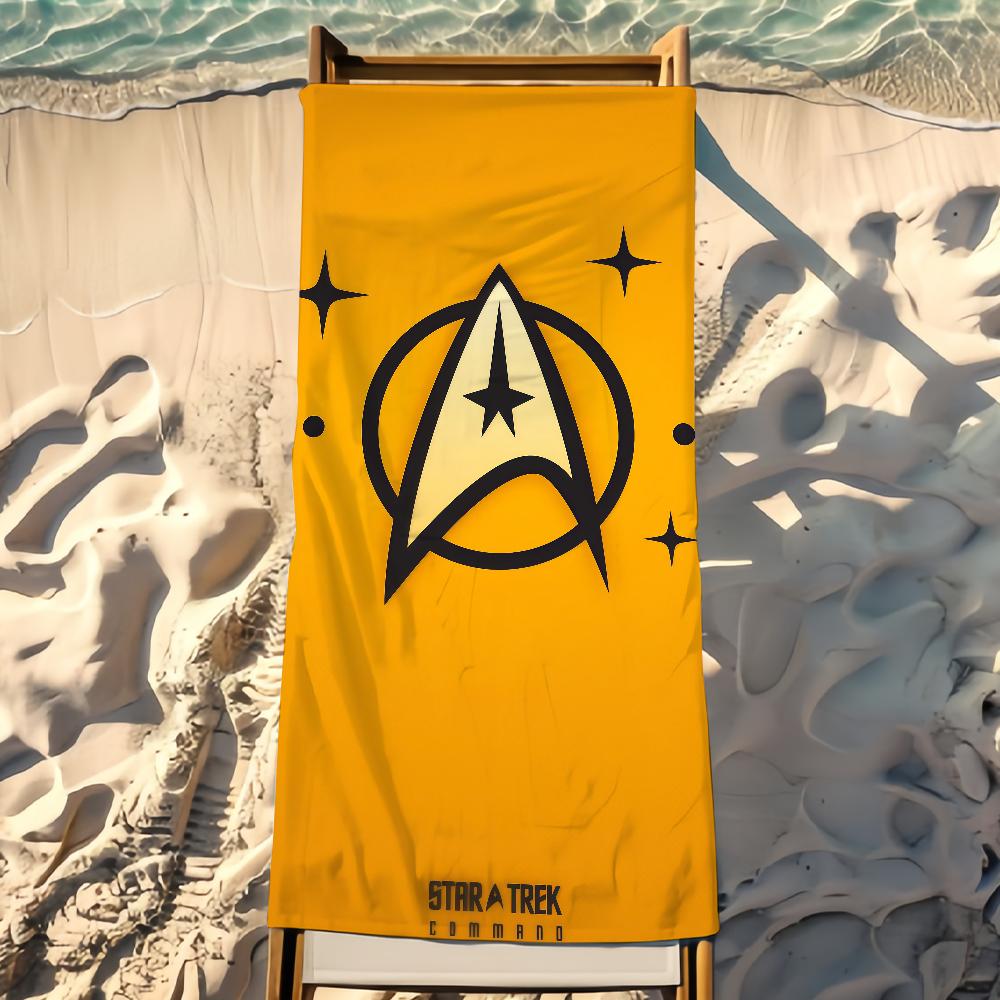 TV S-Star T-Trek Towel Beach Shower Bath Travel Lightweight Skin Friendly for Pool Camping Cruise Summer