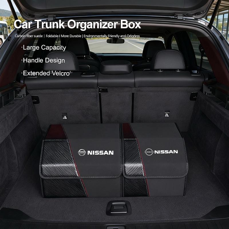 Car Trunk Organizer Storage Box Large Capacity Suitcase Case For Nissan Qashqai J11 Sylphy N7 J10 Teana Note Navara Juke GTR J31