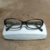 Used COACH CHARLOTTE (769AF) BLACK 001 Sunglasses Signature Pattern