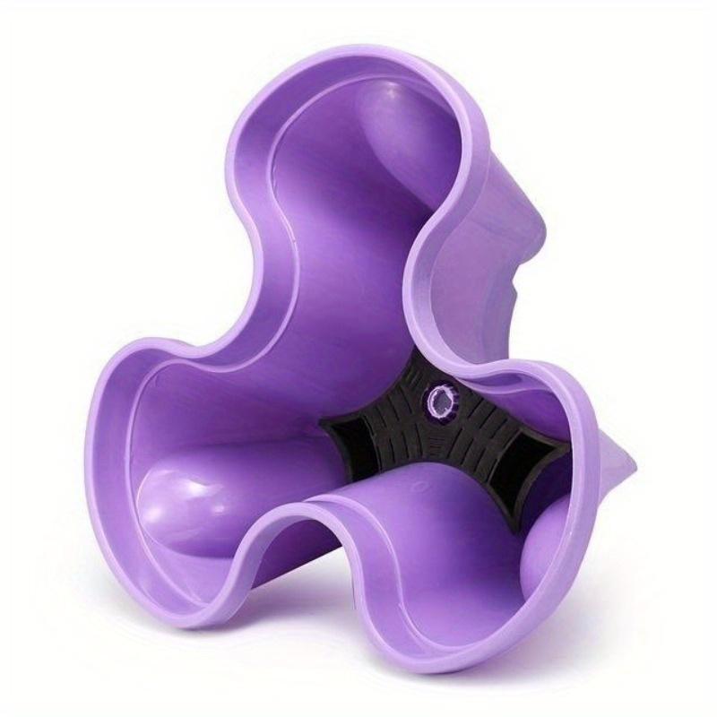 

1шт. Складной пластиковый цветочный горшок, держатель для вазы для растений, детские горшки, 5 цветов, украшение для дома, сада, балкона фиолетовый