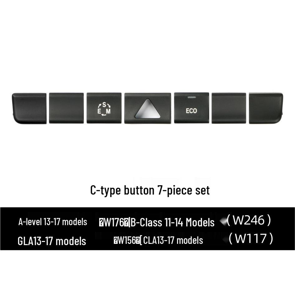 

Compatible Center Console Control Buttons for Mercedes-Benz A/B-Class GLA/CLA W176/W246/W156/W117.