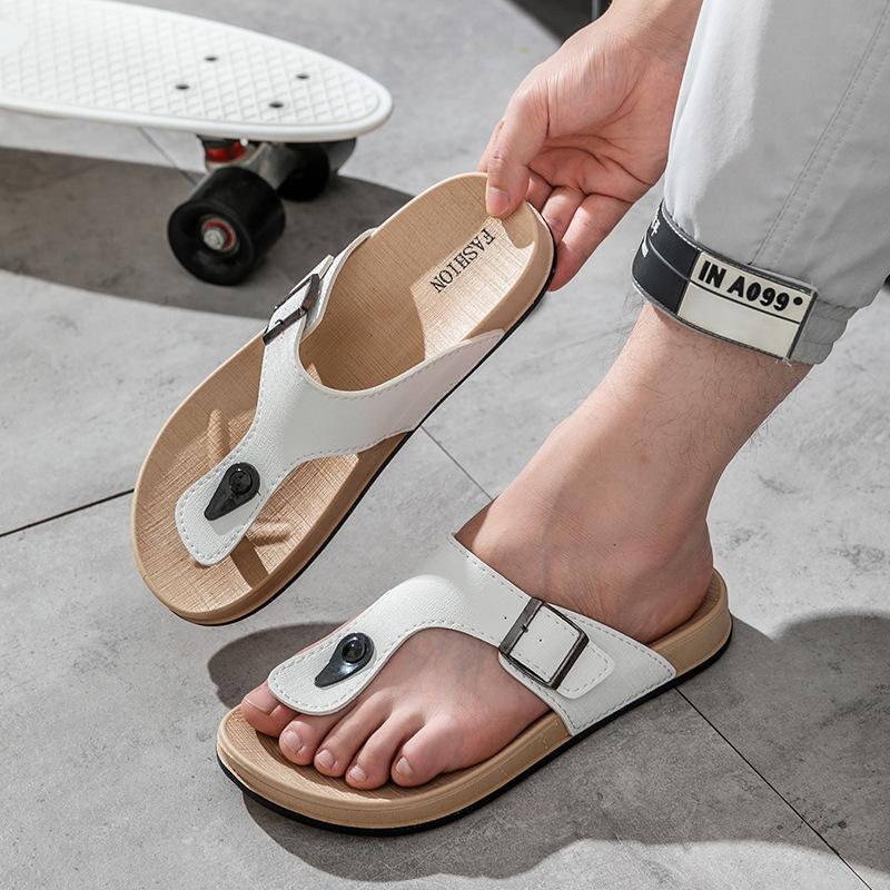 Pánské letní žabky Luxusní ležérní žabky Boty naboso pro muže 2024 Pohodlné PVC Plážové Venkovní Módní Chůze Pantofle