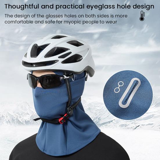 Winter Cycling Face Guard Neck Gaiter Warm Windproof Outdoor Skiing Motorcycle Helmet Liner Bandana Balaclava Neck Scarf Face Shield