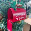 Christmas Creative Metal Mailbox Home Decoration Letters To Santa Xmas Mailbox Pendant Iron Gifts Festive Supplies