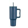 40oz Stainless Steel Handle Cup Double-layer Thermos Cup Sport Kettle for Men and Women Vacuum Cold-insulated Car Cup with Straw