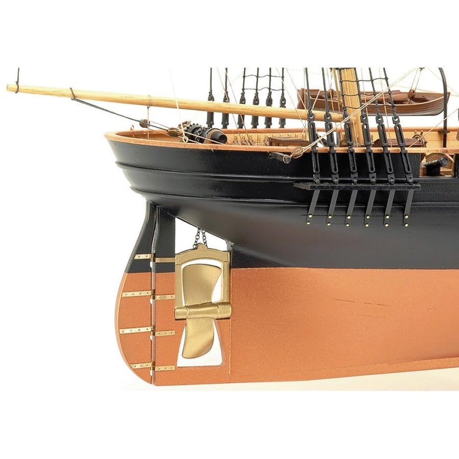Woody Joe 1/75 Kanrin Maru (without Sails) Wooden Model Assembly Kit (Ship)