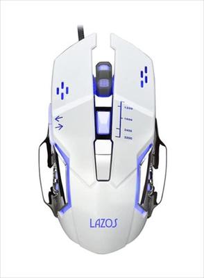 Lazos Gaming Mouse Optical USB Wired L-MSG6-W
