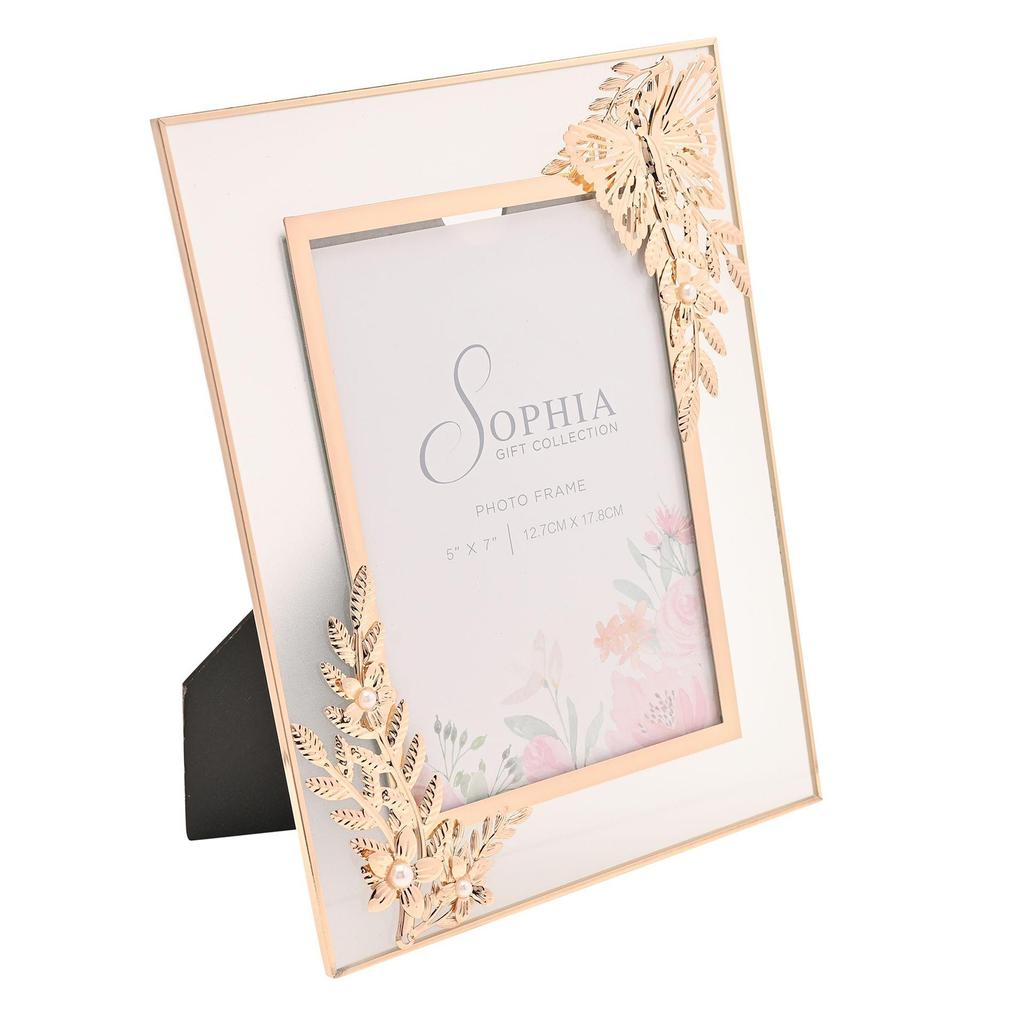 Sophia Classic Gold Butterfly Photo Frame 5 X 7