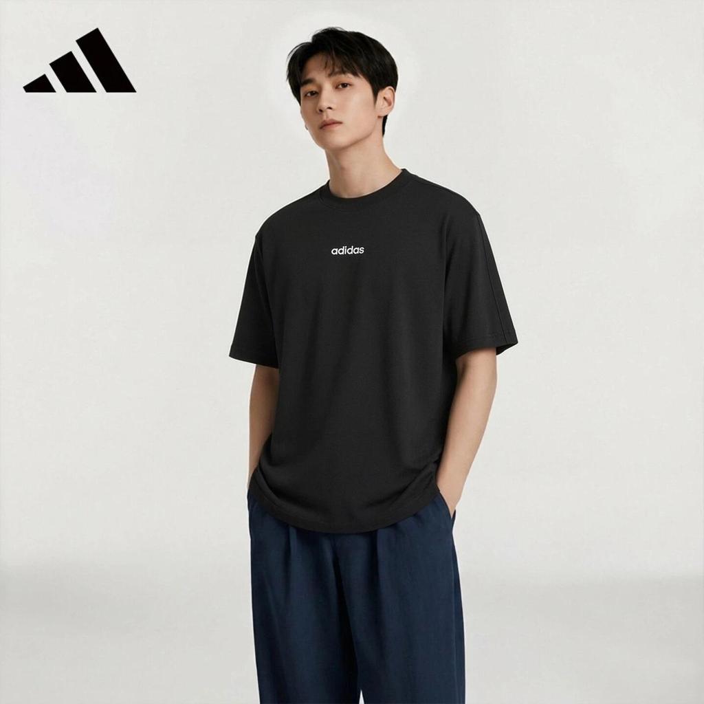 adidas Sportbekleidung mit kurzen Ärmeln für Damen und Herren, Lässiges vielseitiges Outdoor Fitness Top