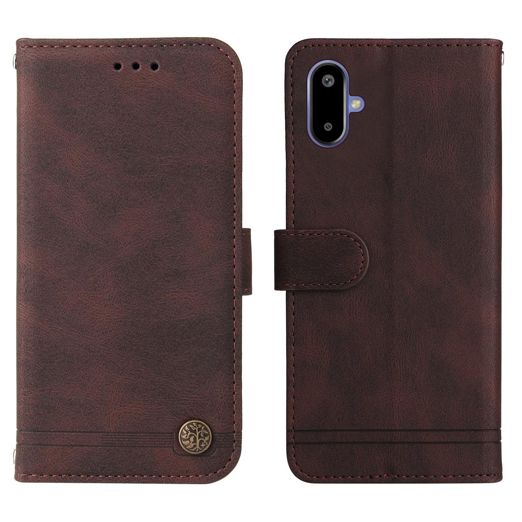 For Samsung Galaxy F06 5G Leather Wallet Cases Skin Touch Phone Cover Stand with Strap