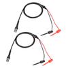 2Pcs BNC to Dual Testing Hook Probe Oscilloscope Machine Test  Coaxial Cables