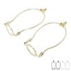 2Pcs Einstellbare Lampe Schatten Harfen Halter Kit mit E26 Licht Basis Metall Lampenschirme Halter für Tisch eine