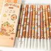 12Pcs Cartoon Capybara Neutral Pen Writing Smooth Quick-Drying Erasable Pens Student Stationery Office Supplies