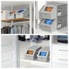 Stackable Baseball Cap Storage Box, Transparent Window, Sturdy Cardboard Hat Box for Underwear, Socks, Toys, Suitable for Men
