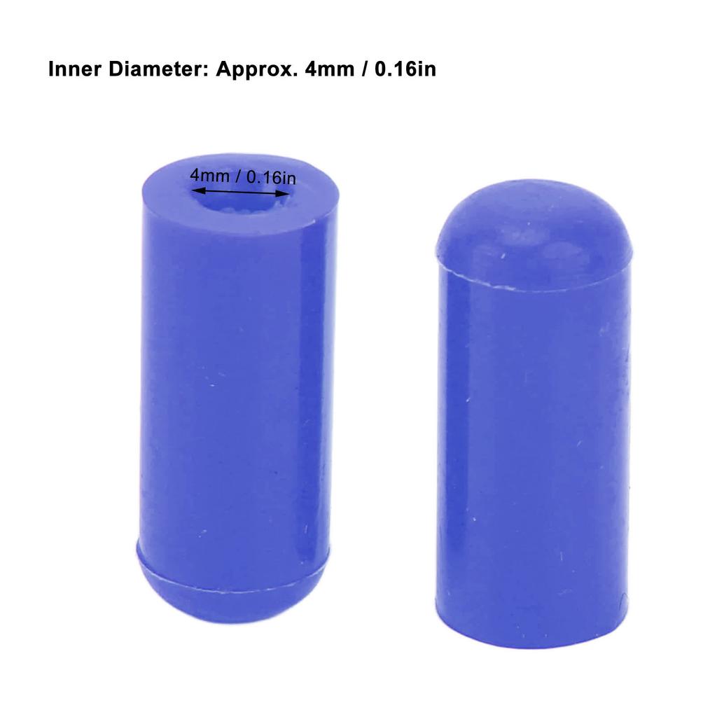 10PCS   Vacuum Hose End   4mm Heat Resistant Silicone Blanking   for BOV Pipe Line