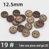 Natural Retro Coconut Shell Round Buttons for Children's Clothing