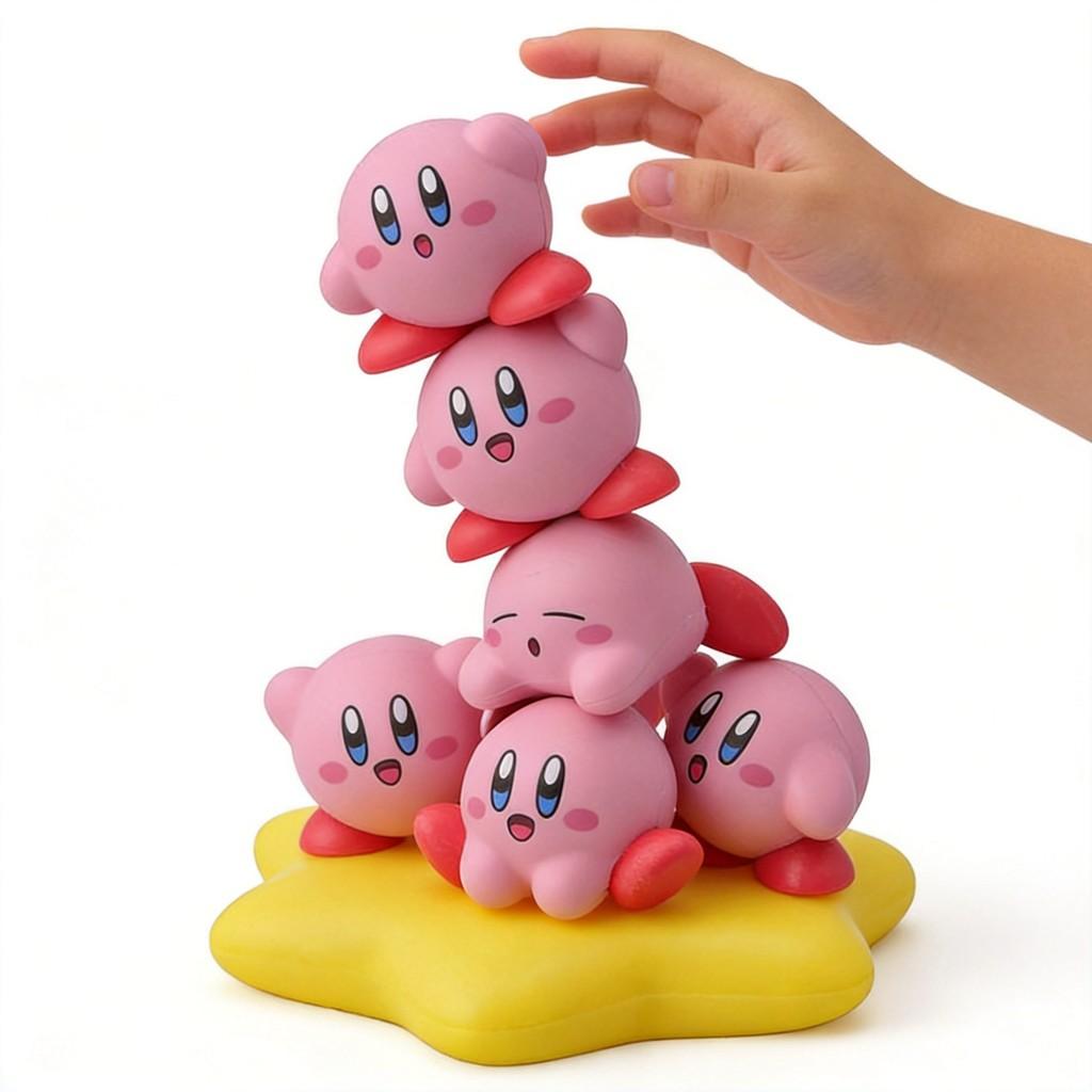 Kirby Stacking Toy Set With Plastic Figures For Kids And Collectors