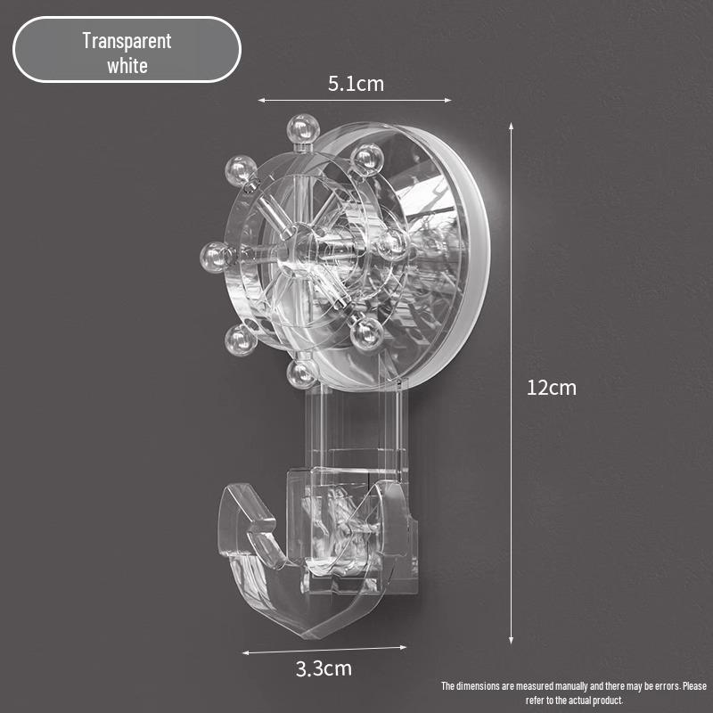 

Вращающийся крючок на вакуумной присоске для установки на кухне, в ванной комнате или на двери