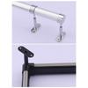Zinc Alloy Pipe Bracket Half/All Pass Black Silver Gold Corner Flange Seat Inner Dia.16mm Ceiling Fixed Wardrobe Hanger