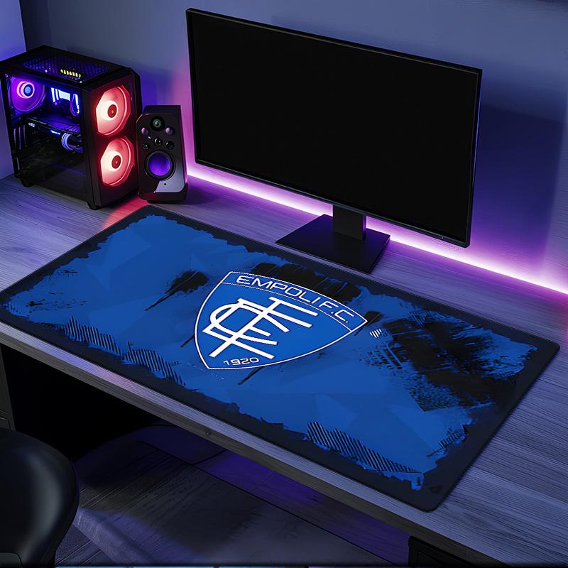 Empoli Wappen Design Mauspads, Gummiunterseite, Mauspads für Gamer und Bürogebrauch, Gaming Schreibtisch, Leicht zu reinigende Matte Weihnachtsgeschenke für Fans