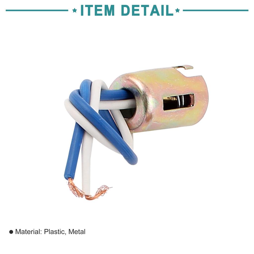 ACROPIX Kabelbaum Kabelbuchse Doppelkontakt Licht Lampe Universal 1157 P21 1016 Typ Silberton 2 Stück