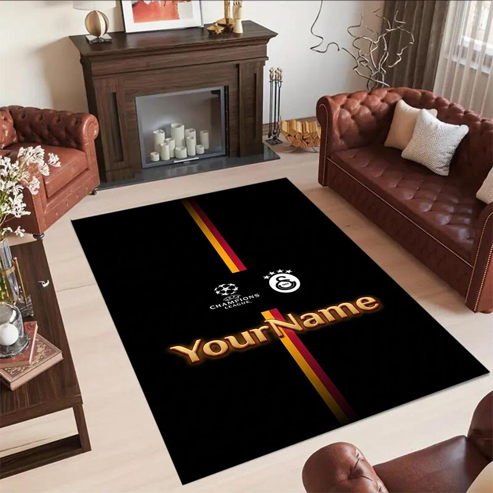 Galatasaray 397 Customized Name Carpet Perfect for Game Room Entryway Decorate Room Kitchen Antislip Carpet Anime Office Decor