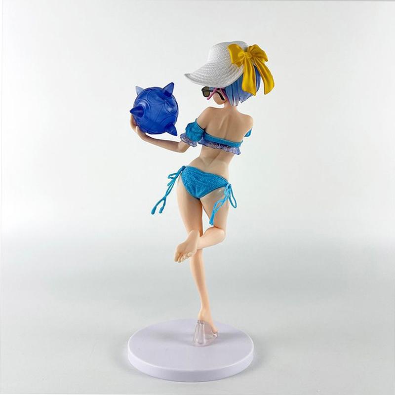 Rem Ram Swimsuit Figure ReZero Anime Life Model Ornament Toy Gift