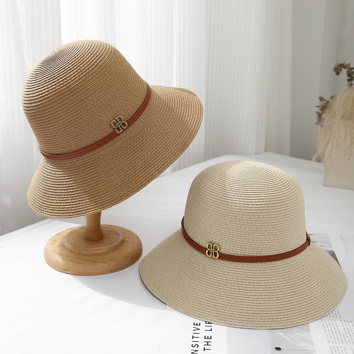 

Соломенная шляпа-панама с поясом, детская летняя дорожная модная универсальная пляжная солнцезащитная соломенная шляпа, тренд Adult average size хаки