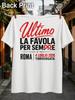 Ultimo La Favola Per Sempre With Red Concert Text Infinity Symbol Rome July 4 2026 Torvergata Unisex All TShirt