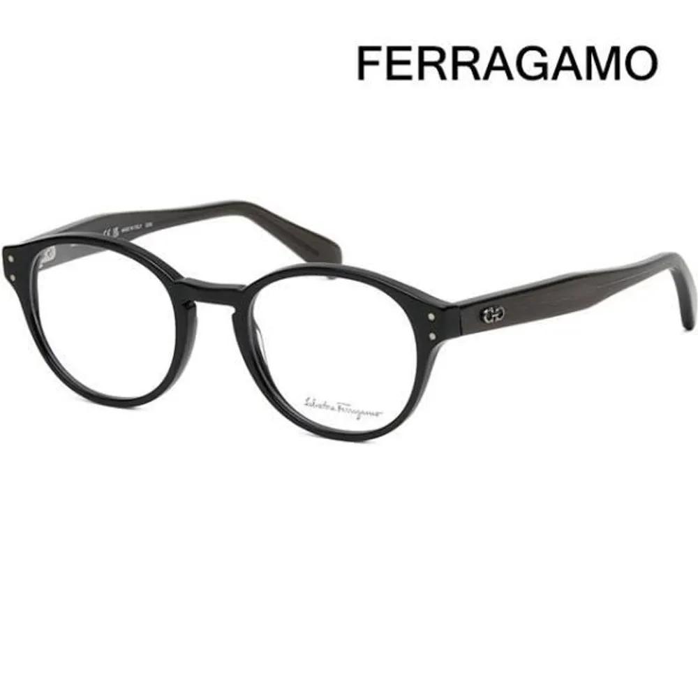[Salvatore Ferragamo] Eyeglass Frames SF2940 001 Round Black Horn-rimmed Fashion