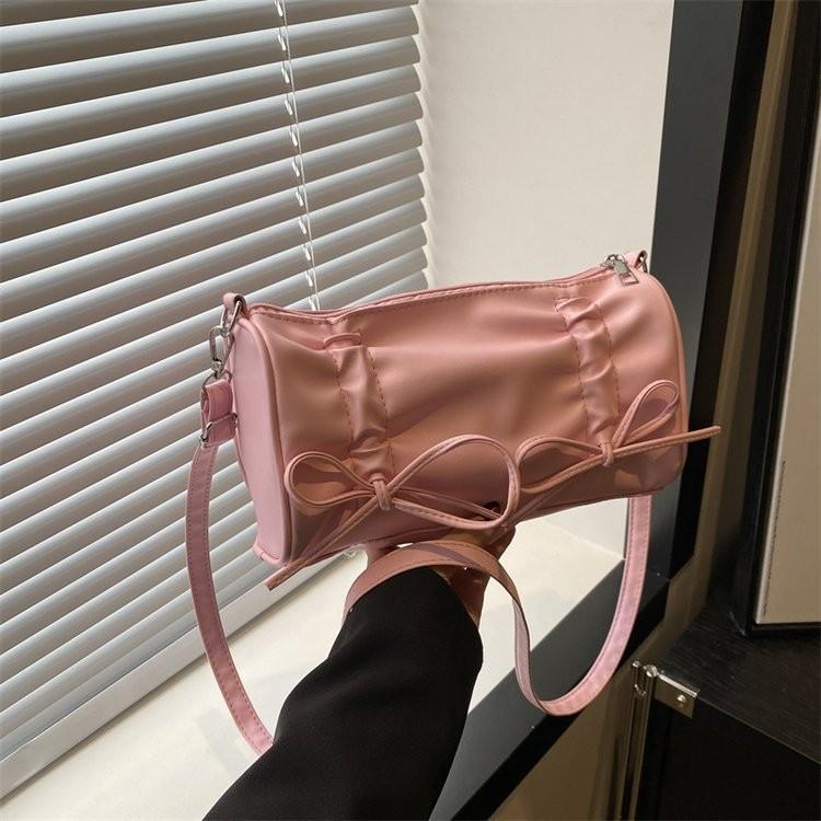 Stylish Korean-inspired Women's Shoulder Tote Bag With Bow For Spring Summer 2024