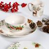 Weihnachtsbaum Keramikteller Europäischer Stil Geschirr Kaffeetasse Essteller Obst Snack Westliche Gerichte Küche Weihnachtsgeschenk Qualität
