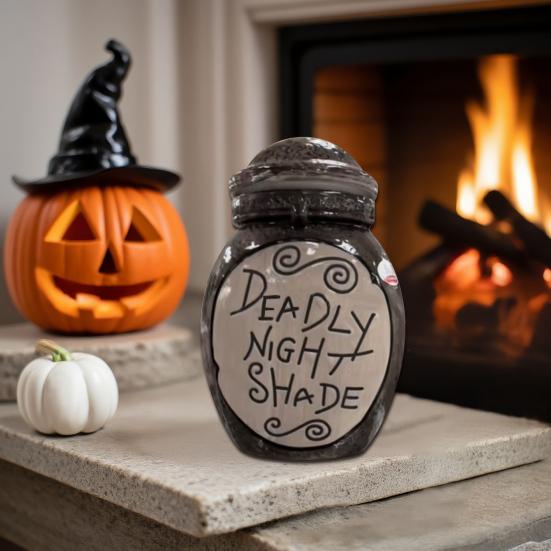 Halloween Potion Bottle with Lid Decorative Witch Bottle Multi-functional Resin Storage Jar Container Holiday Party Decoration Ornament