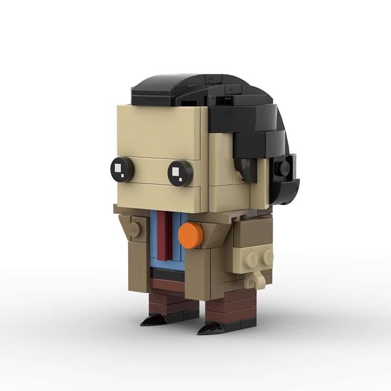 Yaratıcı Rocky Kare Kafa Çocuk ile Uyumlu Yapı Taşı, Birleştirme Seti Yapboz Yapı Taşı Model Süs