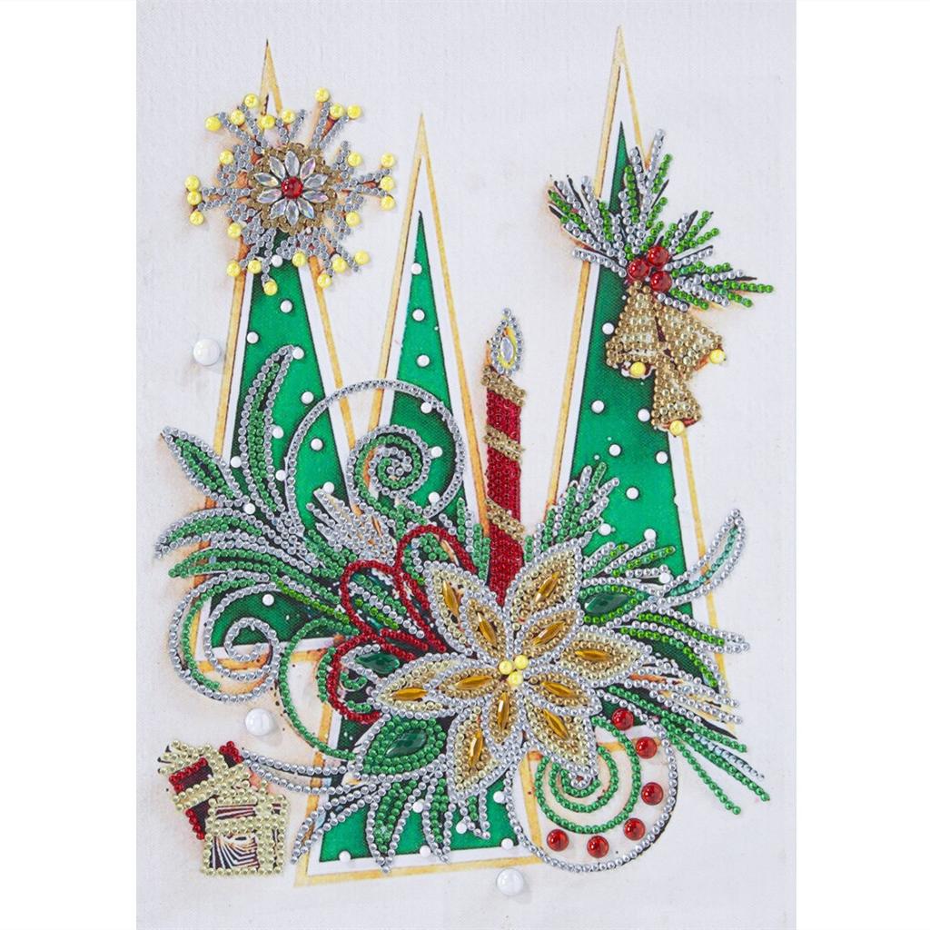 Ny spesiell form diamantmaleri Blomst Scenisk mønster DIY 5D Del Drill Kryssstingsett Krystallkunst Rhinestone Broderi