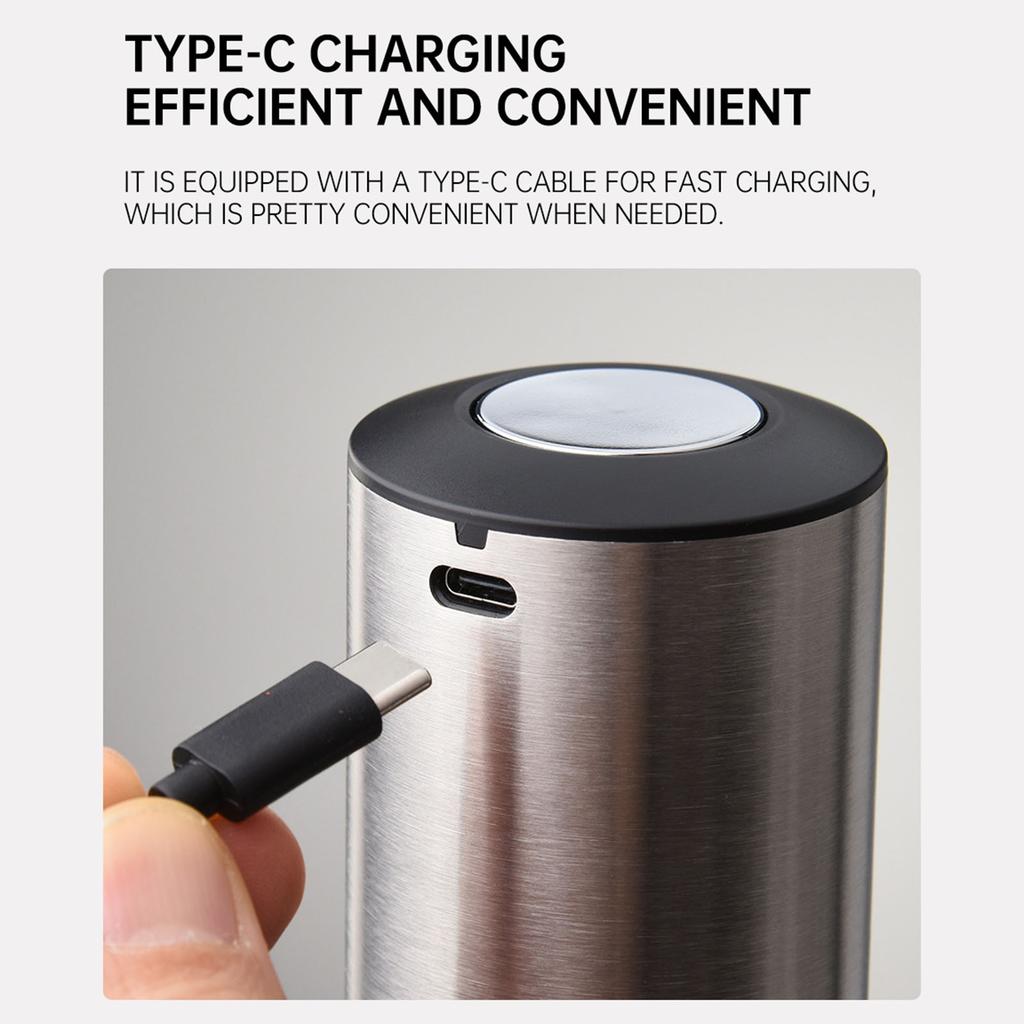 Versatore Elettrico Ricaricabile e Pompa Aeratore per Servire Dispenser per Vino in Acciaio Inossidabile Ossidatore Automatico