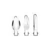 Portable Stainless Steel Foldable Camping Cutlery Set: Knife, Fork & Spoon
