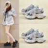 Ins Korean Version of the New Dad Shoes Women's Spring Student Sports Running Casual Shoes Platform Height Increase ZL7522
