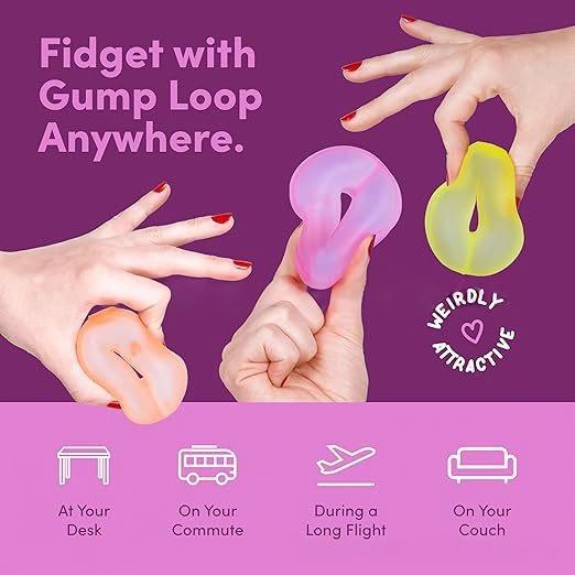 Gump Extra Large Ring Gel Stress Relief Ball Ultra Soft Anxiety Relief Toy for Office Relaxation Finger Grip Trainer