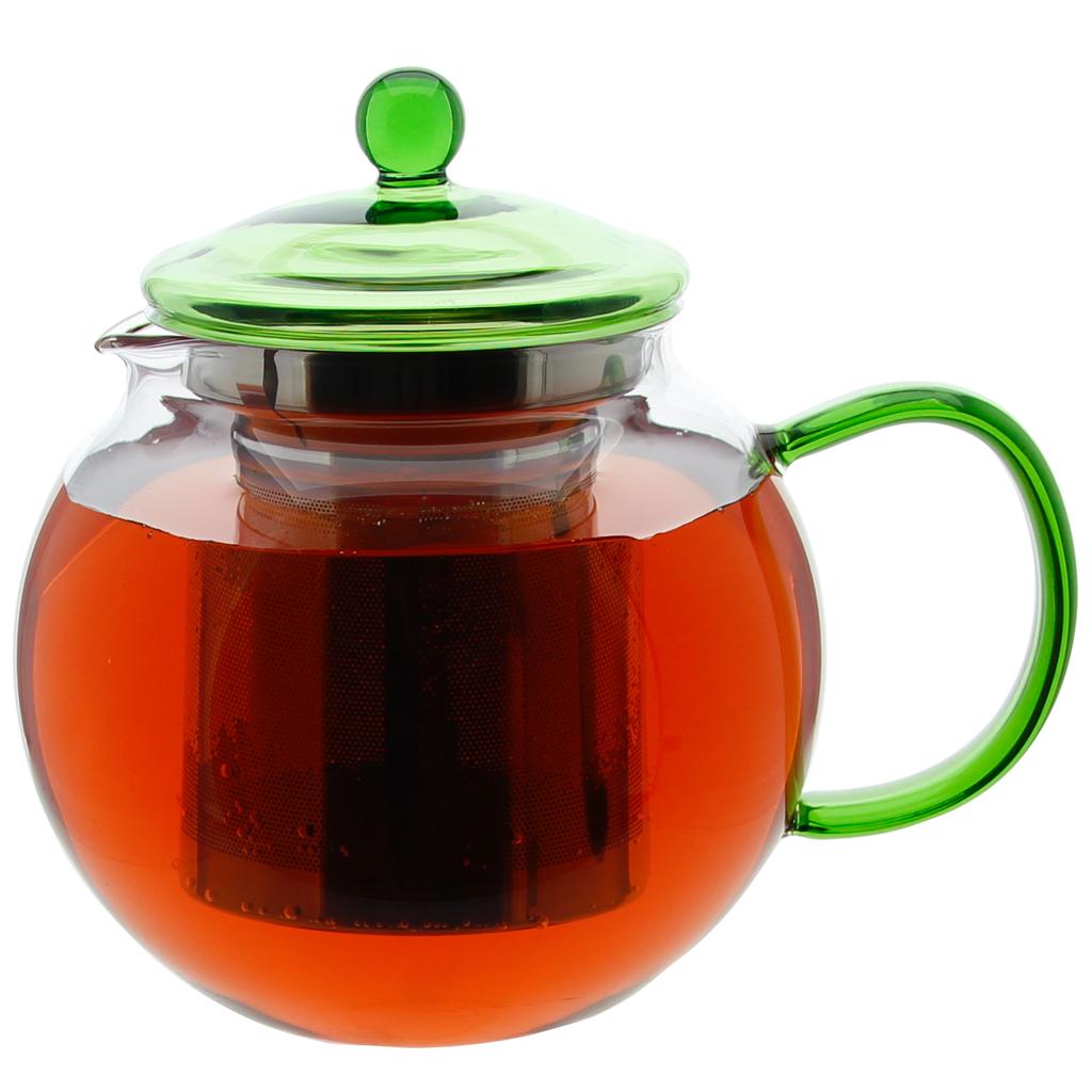 GLASS JUG TEA INFuser with Filter 1.2L HOT COFFEE JUG